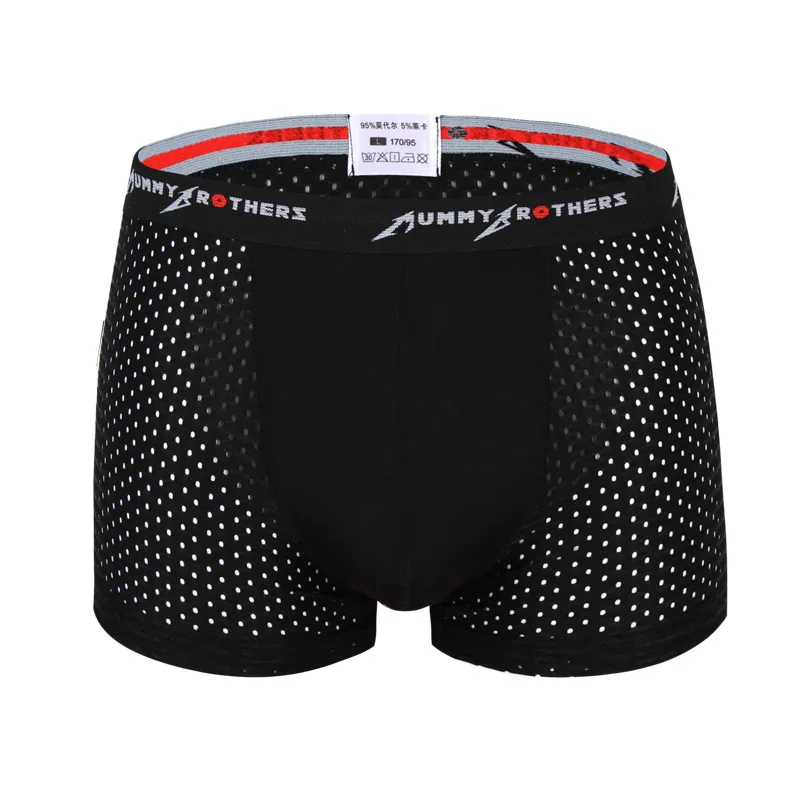 

Sexy Underwear Men Boxers Shorts Hombre Modal Panites Man Breathable Cool Ice Silk U Convex Pouch Underpant Cueca Calzoncillo
