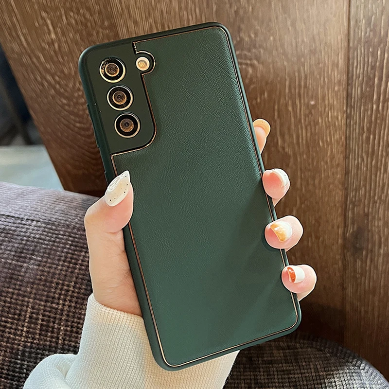 Роскошный чехол из натуральной кожи для Samsung Galaxy S22 Ultra S10 S21 S20 FE Plus S Note 20 10 A52 A72 S22Plus