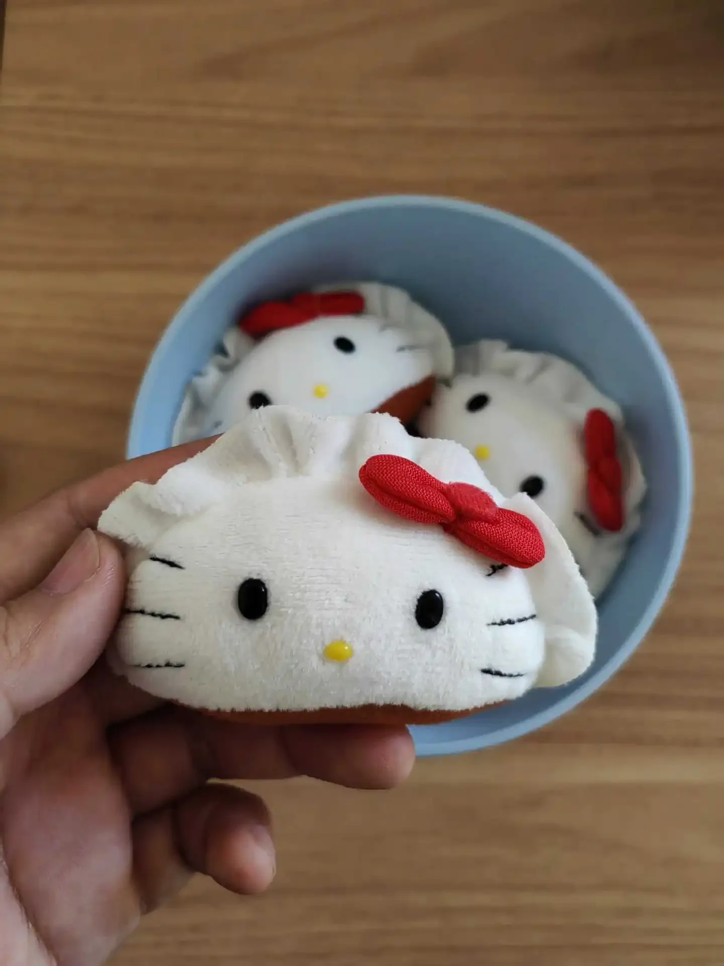 Sanrio аниме плюшевая подвеска Hello Kitty милые Мультяшные пельмени искусственная