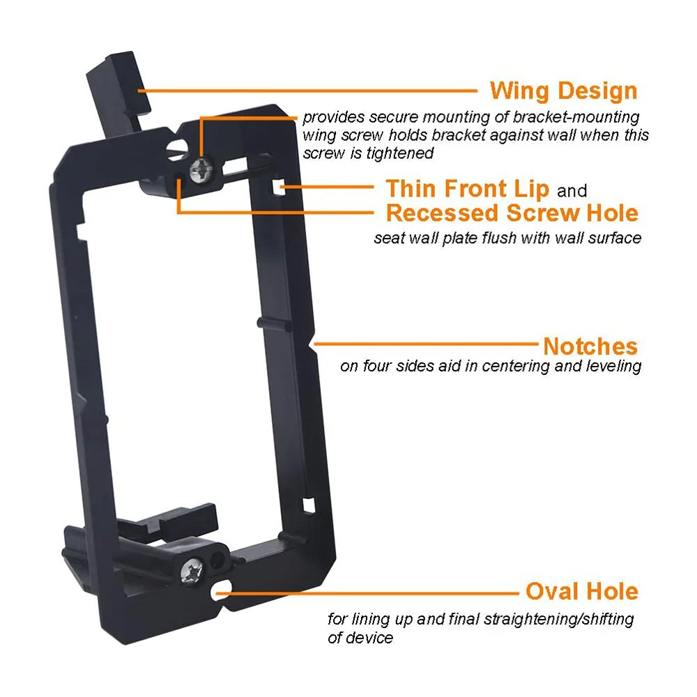 Монтажный кронштейн низкого напряжения (1 комплект) для одной настенной пластины
