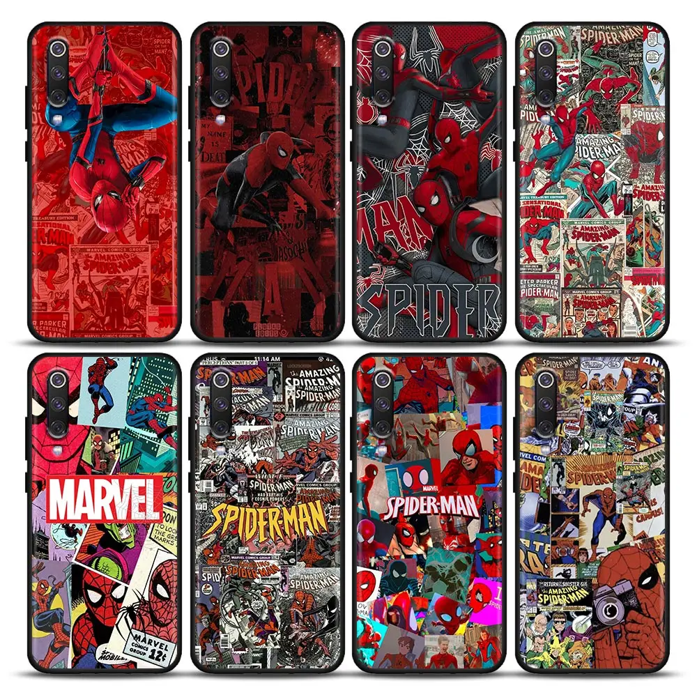 

Marvel Spider Man poster Cartoon Comics Phone Case For Xiaomi Mi A2 8 9 SE 9T 10 10T 10S CC9 E Note 10 Lite Pro 5G Redmi Cover