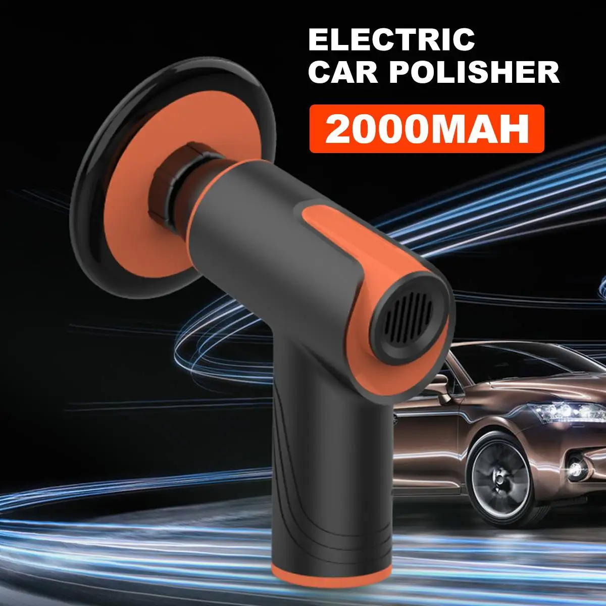 

New Car Polishing Machine Multi-functional Electric Wireless Polisher Rechargeable Angle Grinder Auto Waxing Tools Accessories