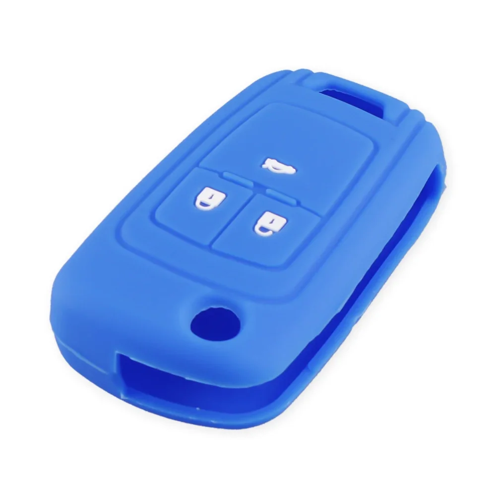 

Чехол KEYYOU для автомобильного ключа, силиконовый чехол с 3 кнопками для Chevrolet Cruze Buick Opel Astra Corsa Antara Zafira Meriva Insignia