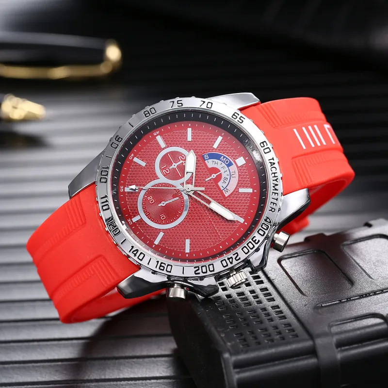 Мужские кварцевые часы известного бренда модные повседневные Роскошные