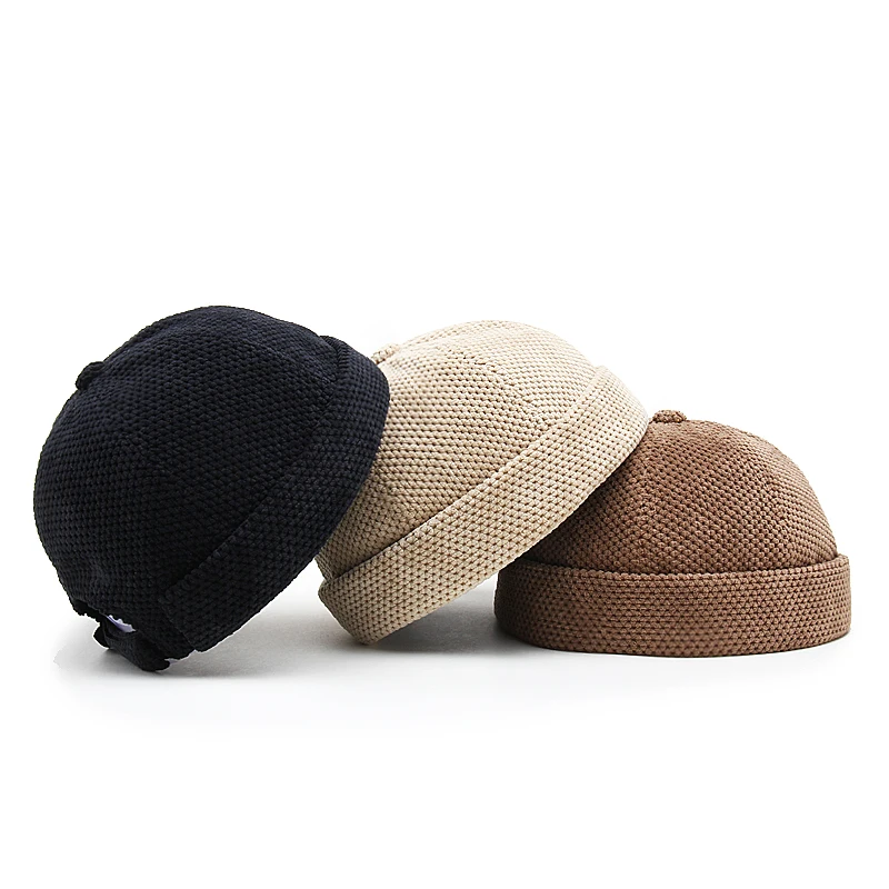 Brimless Men Hat Docker Beanie Sailor Hats Vintage Cotton Breathable Spring Autumn Retro Adjustable Women Hip Hop Cap |