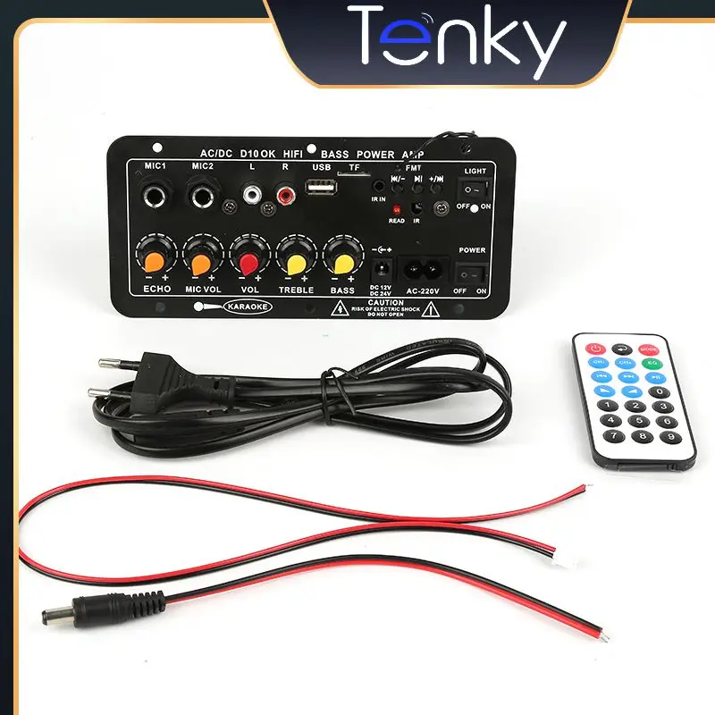 

Digital Stereo Amplifier Durable 12v 24v Board Subwoofer Multifunctional Portable Power Amplifier