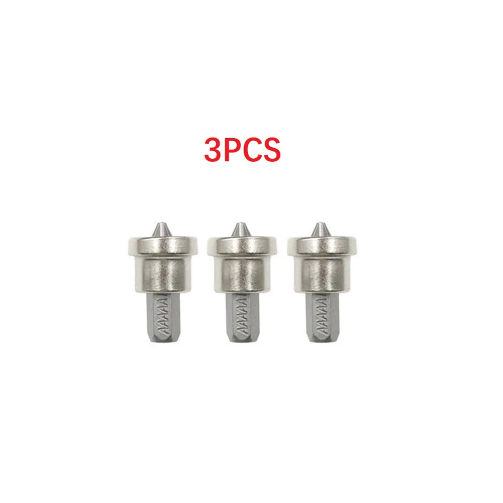 

3pcs Magnetic Positioning Screwdriver Bits Head Woodworking Screw Hex Shank Positioning Bit Batch Head For Gypsum Board 25/50MM