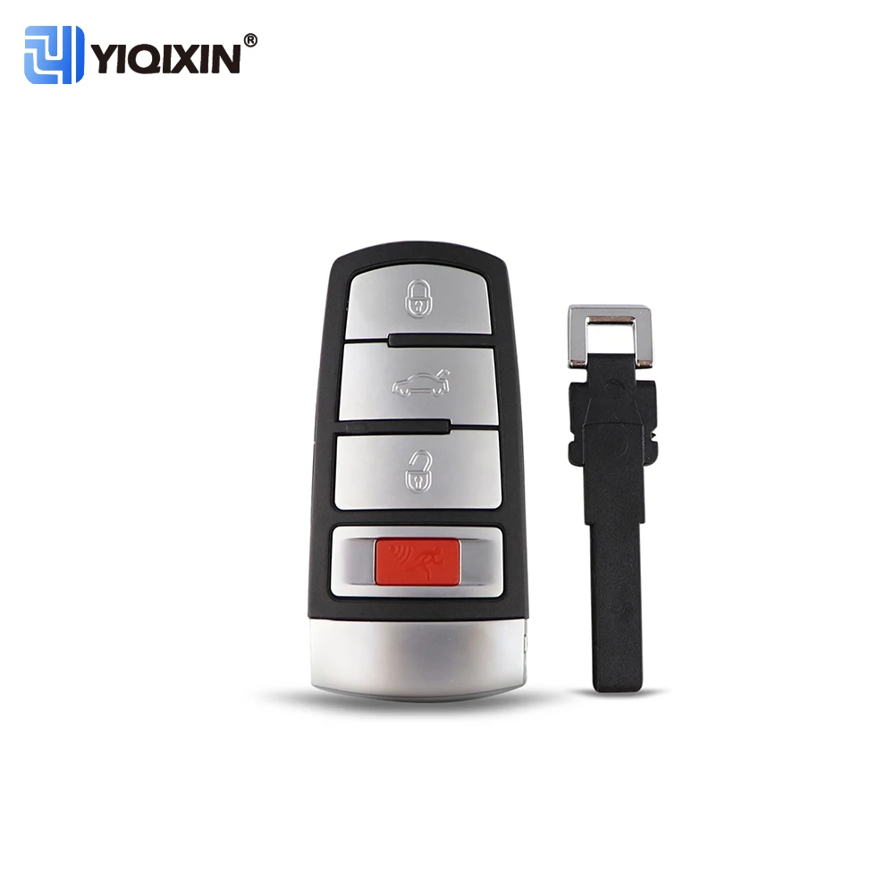 

YIQIXIN Smart Remote Car Key Shell Case Cover Fob 4 Buttons For Volkswagen VW Passat CC B6 B7 B7L 3C R36 Magotan B5 Replacement