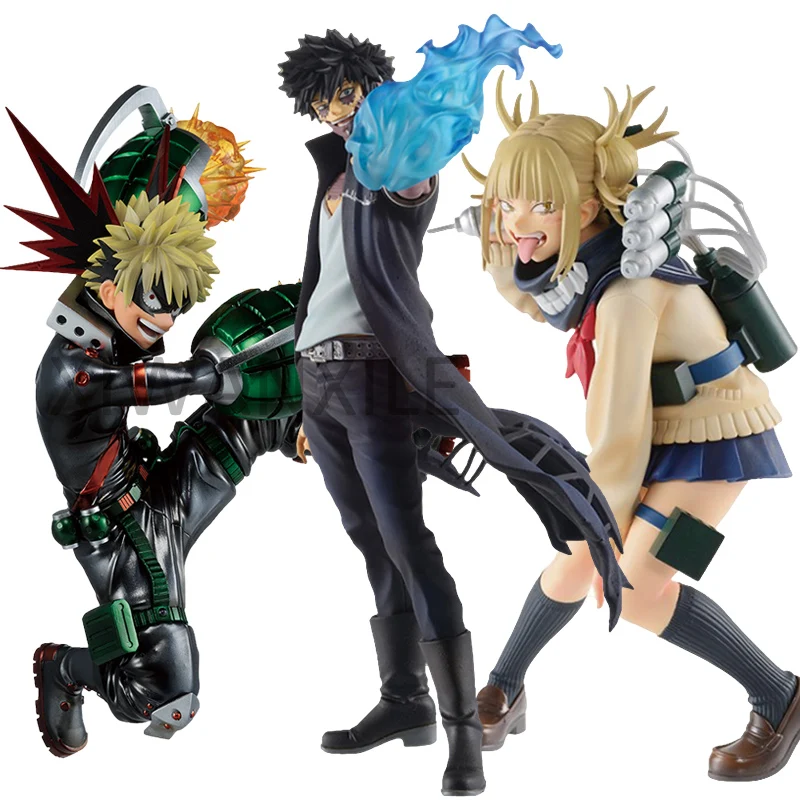 

Original Bandai My Hero Academia Anime Figure Himiko Toga Action Figure Boku Dabi Bakugou Katsuki Figurine Doll Toy