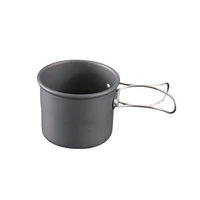 portable camping cup titanium cup folding picnic cup tourist tableware outdoor stainless steel tea cup picnic utensils