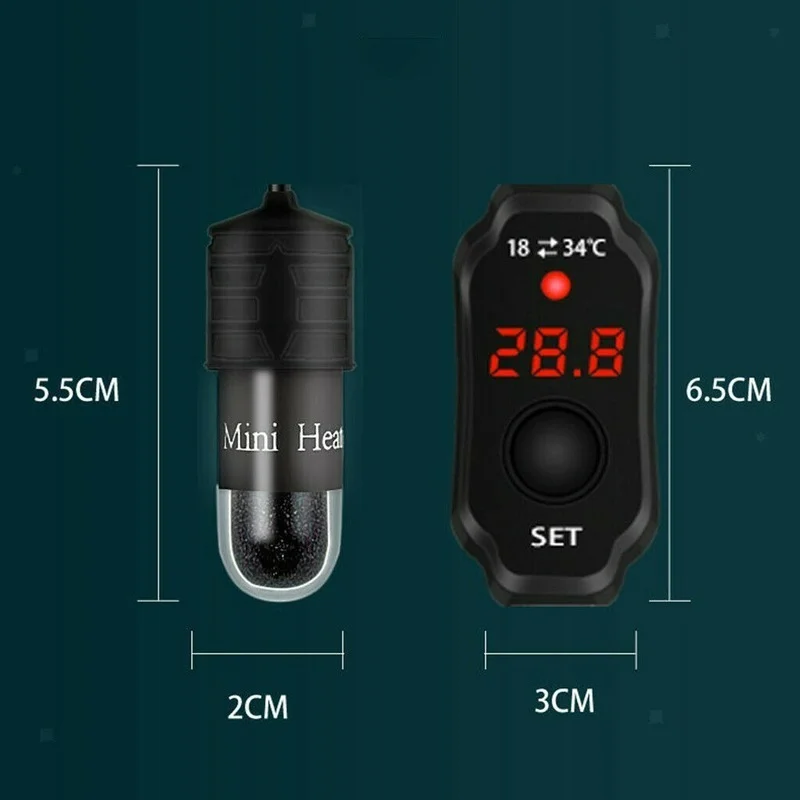 Погружной мини-термостат для аквариума 10 Вт USB | Дом и сад