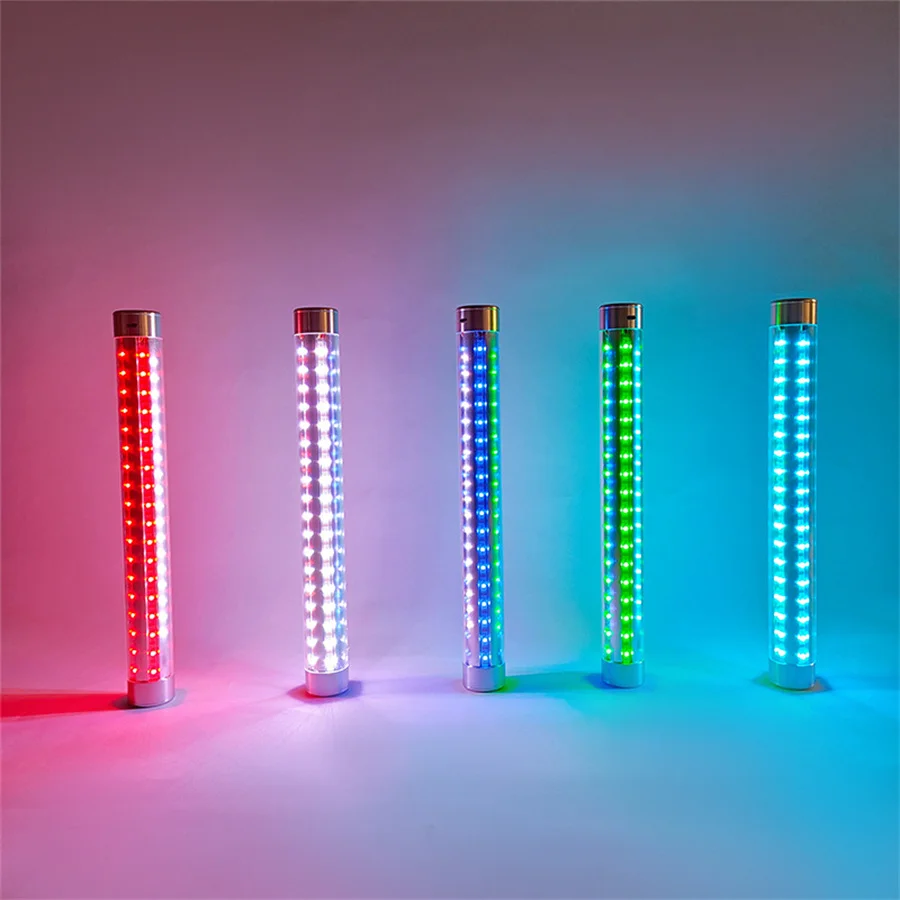 Сменная светодиодная Стробоскопическая дубинка RGB перезаряжаемые светодиодные