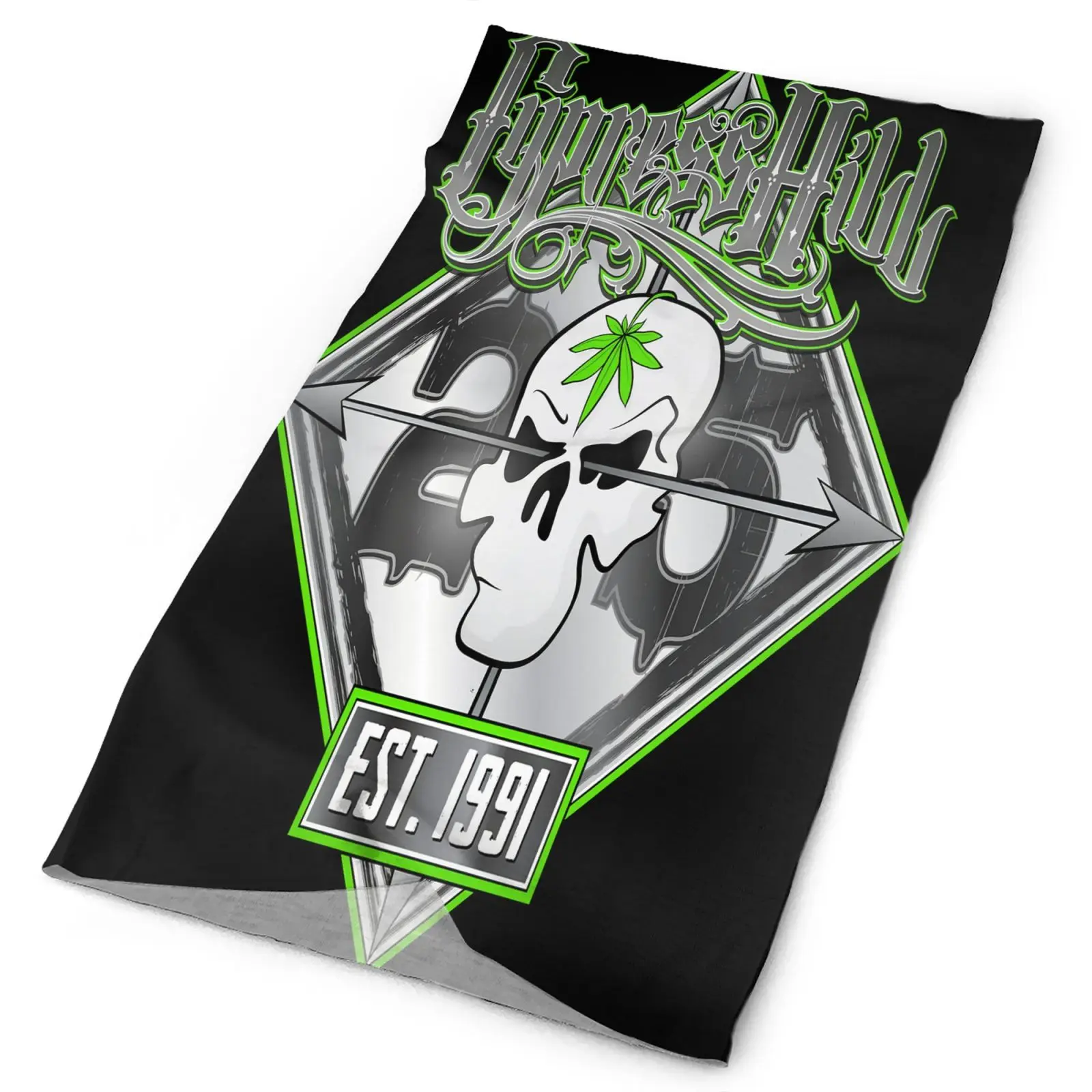

Nwt Cypress Hill Skull Est 1991 4933 Мужская Бандана мужской шарф маска для зимней рыбалки туристический шарф женский шарф