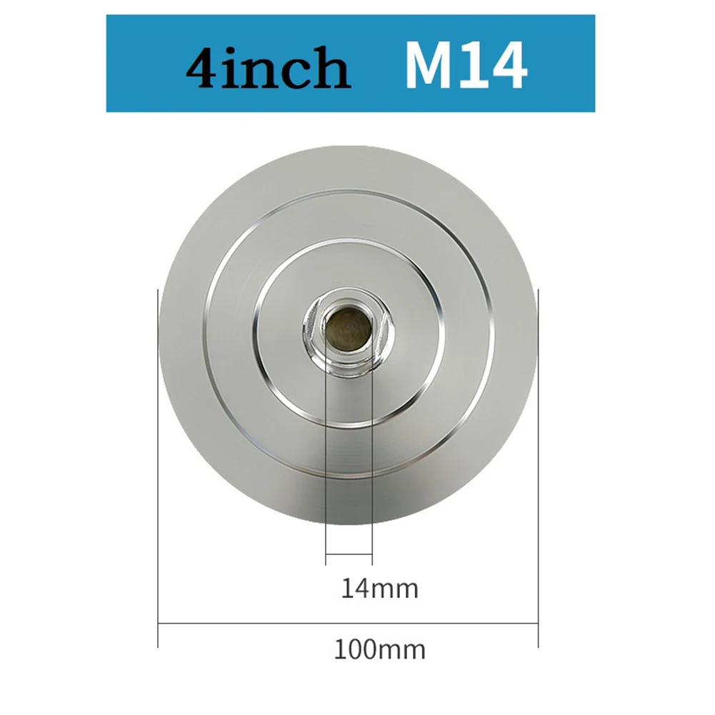 

1 шт., 3 дюйма, 4 дюйма, полировальная подушечка, подкладка M10 M16, 5/8-11, резьбовая полировальная подушечка, держатель для алмазной полировальной подушечки, абразивная