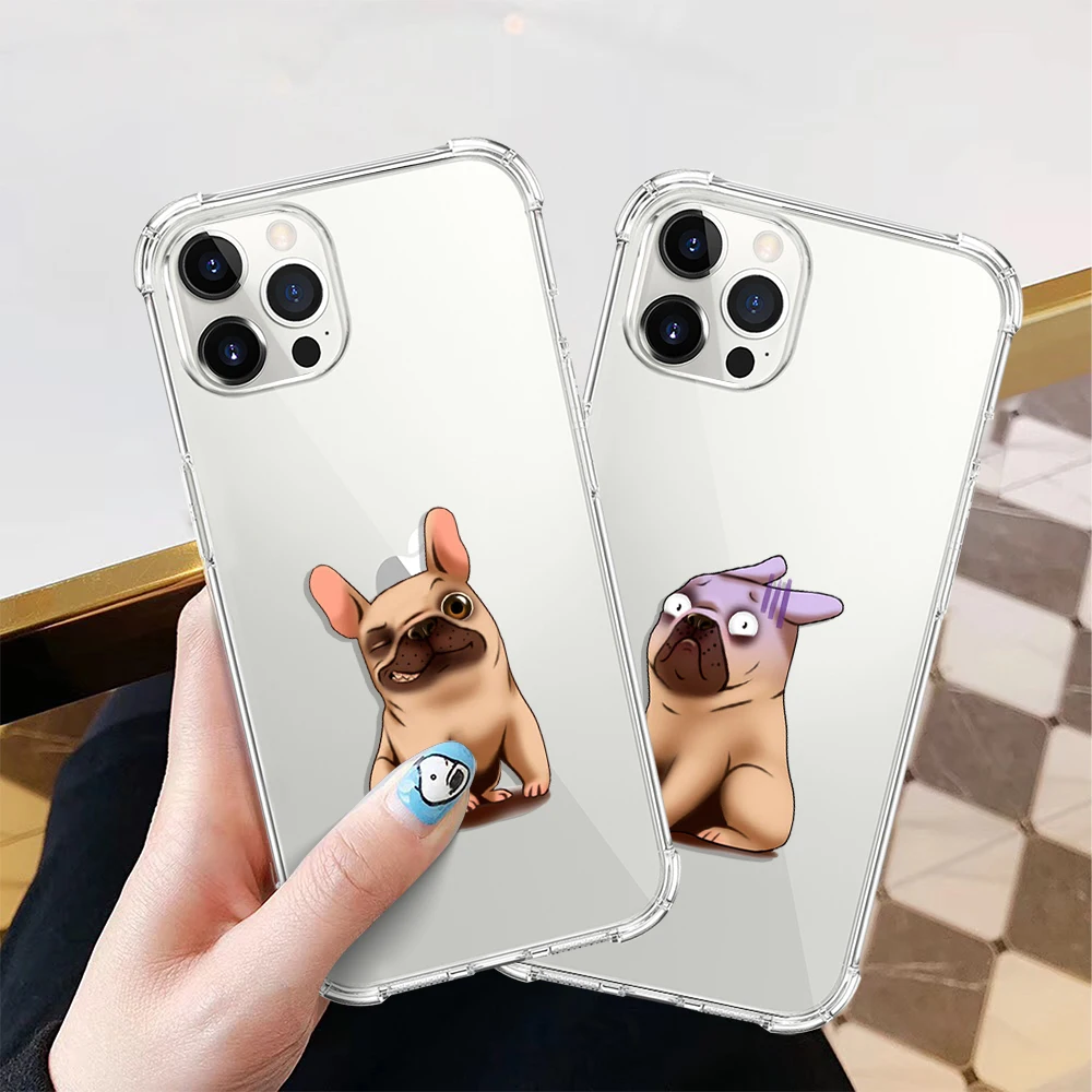 Защитный чехол для IPhone 12 11 13 Pro Mini 7 8 Plus SE 2020 X XR XS Max милый забавный противоударный с