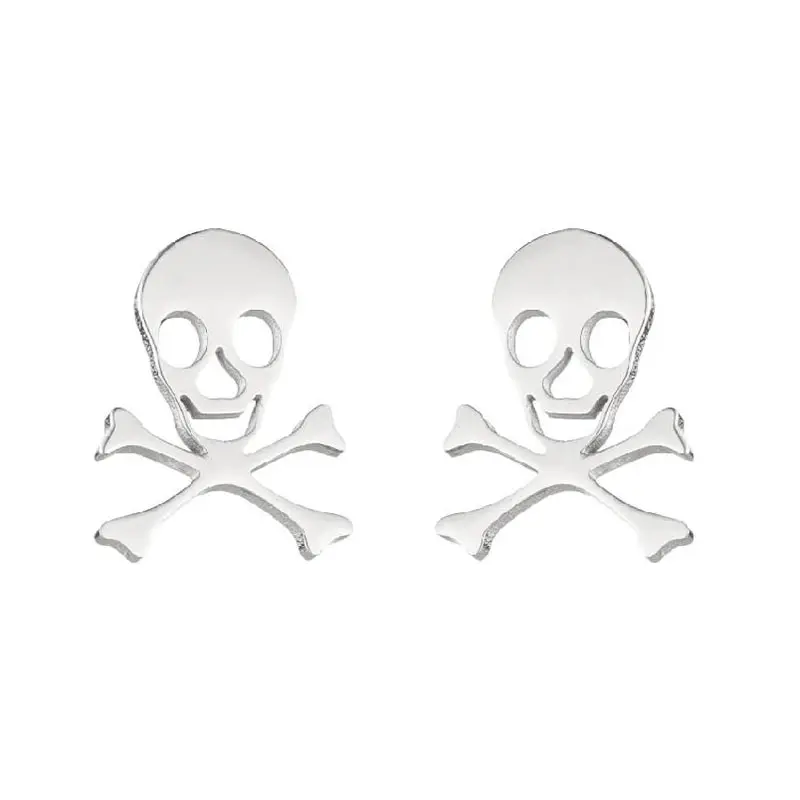 

Skull Creative Studs Earrings for Women Fashion Jewelry Bohemia Piercing Pendiente Ins Same Aretes Party Gifts 1pair