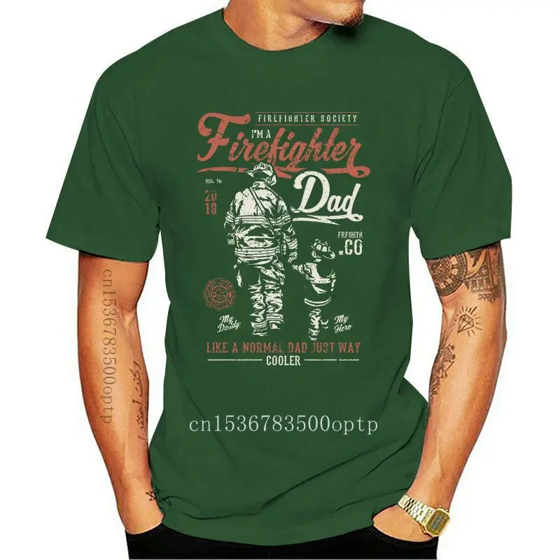 

Camiseta con estampado de héroes americanos para hombre, camisa con estampado de bombero y papá, salvavidas, 2021, novedad de 20