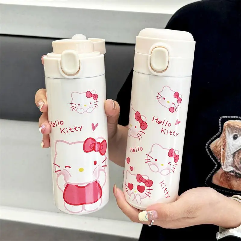 Новая милая изолированная чашка Sanrio Hello Kitty с рисунком из нержавеющей стали 304