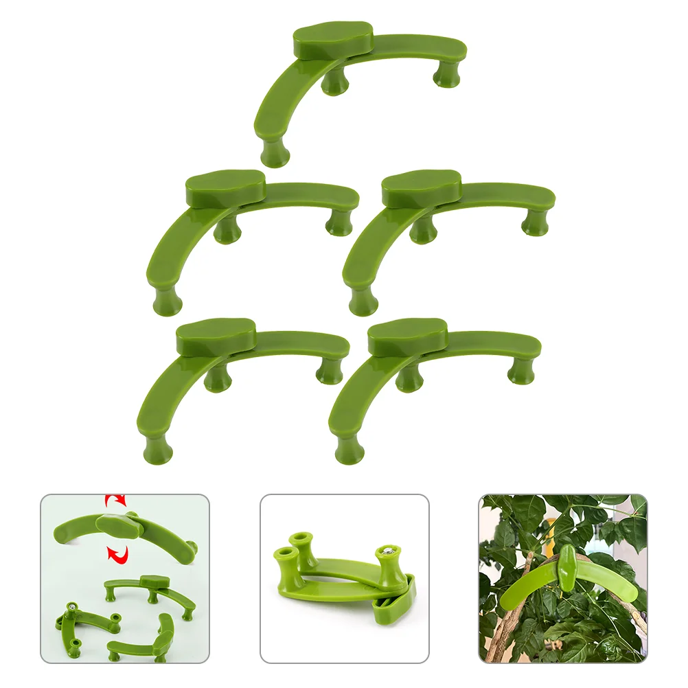 

5 Pcs Clip Plants Indoor Low Stress Fixing Branches Tool Support Gardening Bender Plastic