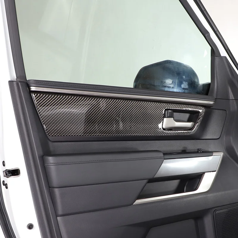 

For 2022-23 Toyota Tundra soft carbon fiber style car styling car door inner handle panel cover sticker car interior accessories