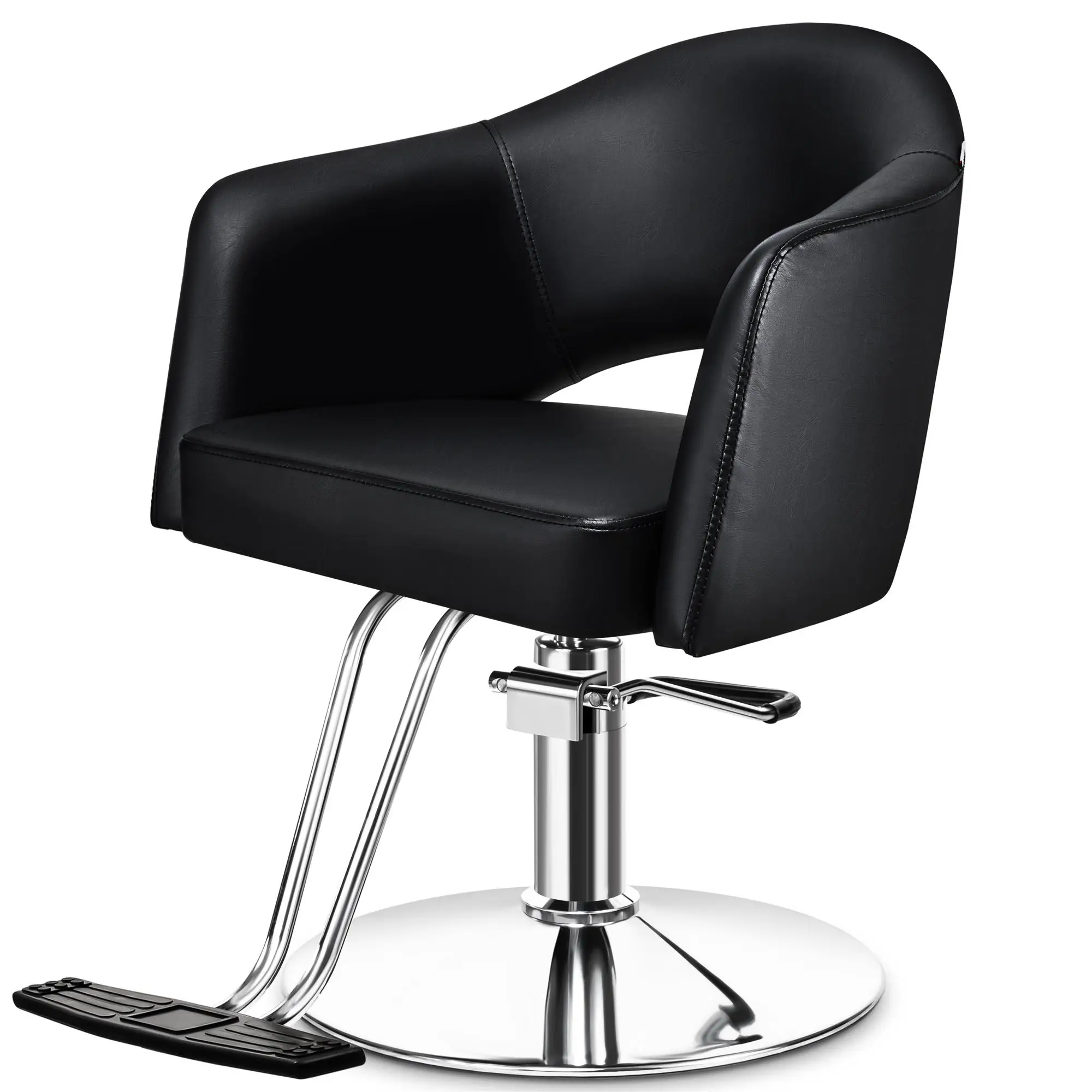 

Baasha Hair Salon Chair, Hair Chair with Heavy Duty Hydraulic Pump, 360° Swivel Styling Chair, Black Hair Chair for Hair Stylist