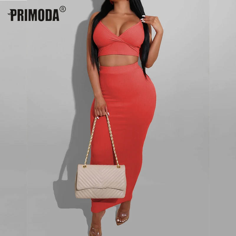 

Осенние женские комплекты 2023, облегающие ребристые комплекты из 2 предметов с V-образным вырезом, женские трикотажные сексуальные комплекты...