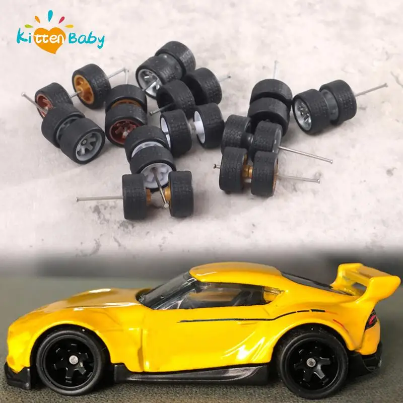 

Модель 1/64 года, автомобильные колеса для Hotwheels с резиновыми шинами, базовые модифицированные детали из АБС-пластика, гоночные автомобили, игрушки Tomica MiniGT