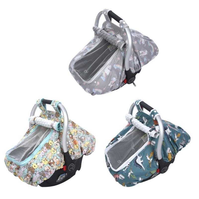

Protective Car Cover for Baby Carrycots Summer Sunproof Cover Windproof Canopys for Stroller Infant Travel Gear A2UB