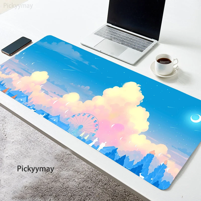 

Mouse Pad Illustration Mausepad HD Print Deskpad Table Desk Mat Big Art Mouse Mats Office Rug XXL Computer Mousepad 100x50