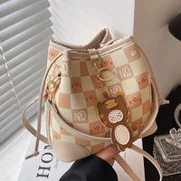mini pu leather bucket crossbody bags for woman luxury brand designer shoulder bag ladies handbags