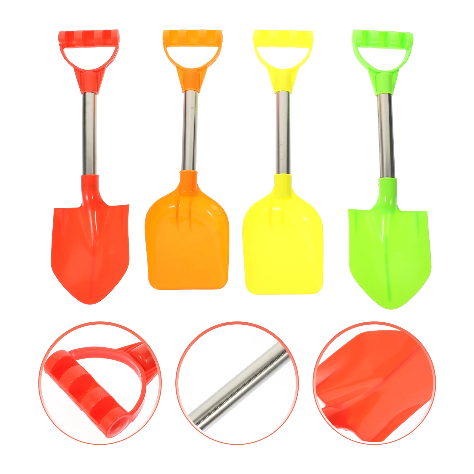 

Kids Sand Shovels 4Pcs Kids Beach Spade Sand Shovels Beach Diggers Toys Gardening Tools for Garden Sand Snow Backyard Summer