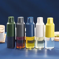 430ml oil bottles automatic opening closing glass oil containers condiment bottles kitchen tools for soy sauce olive oil vinegar
