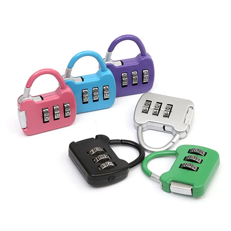 

Color Mini Zinc Alloy Password Padlock Trolley Case Password Lock Student Dormitory Cabinet Password Lock Backpack Zipper Lock