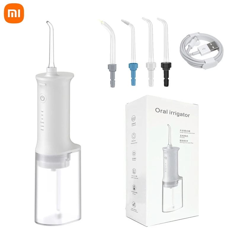 

Портативный стоматологический перфоратор Xiaomi высокого давления, водная нить, стоматологический очиститель для удаления зубных пятен и кам...