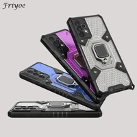 friyoe shockproof phone case for samsung a32 a52 a52s a72 4g 5g ring kickstand car holder all inclusive back cover coque