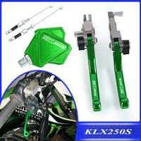 dirt bike brake clutch levers stunt clutch easy pull cable system set for kawasaki klx250s klx250 klx 250 s 2008 2018 2019 2020