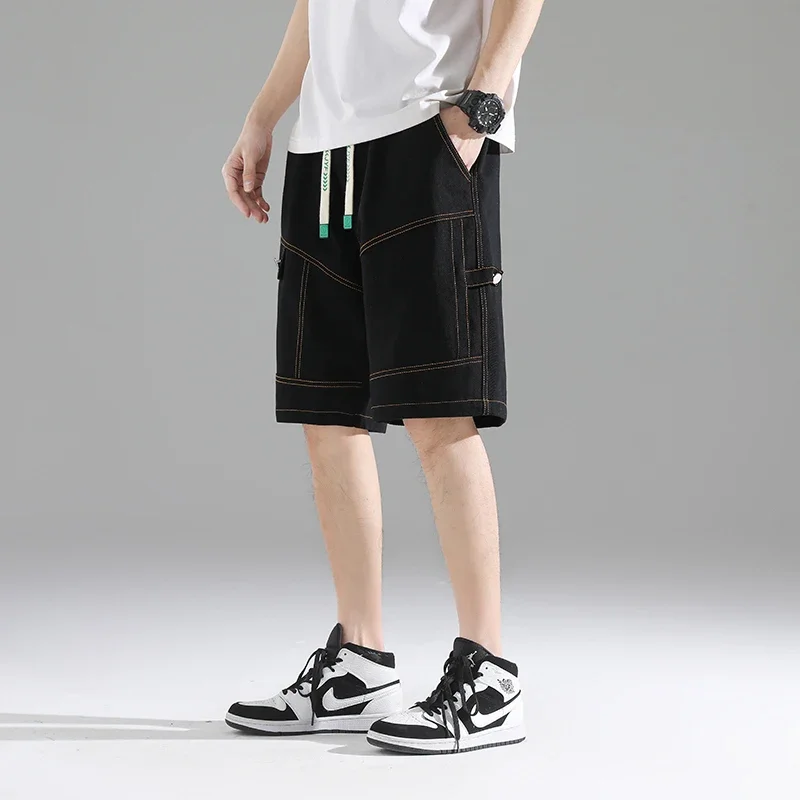 Новое поступление мужские брюки-карго корейская мода спортивные брюки свободная