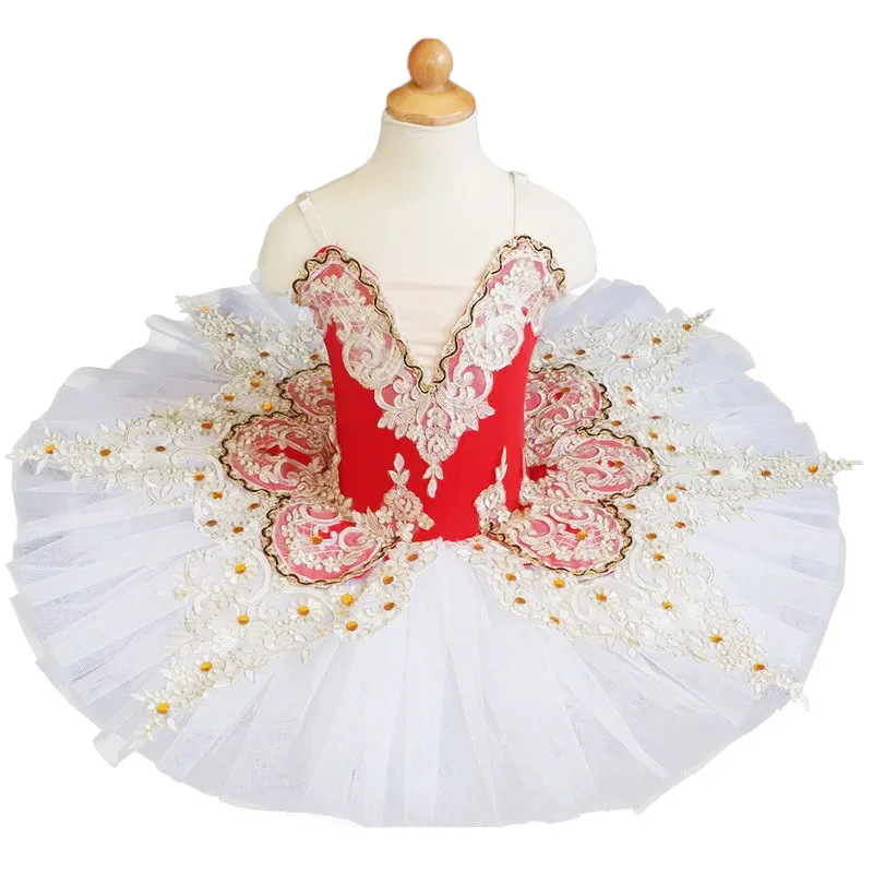 Детская балетная юбка платье для выступлений профессиональное Лебединое озеро