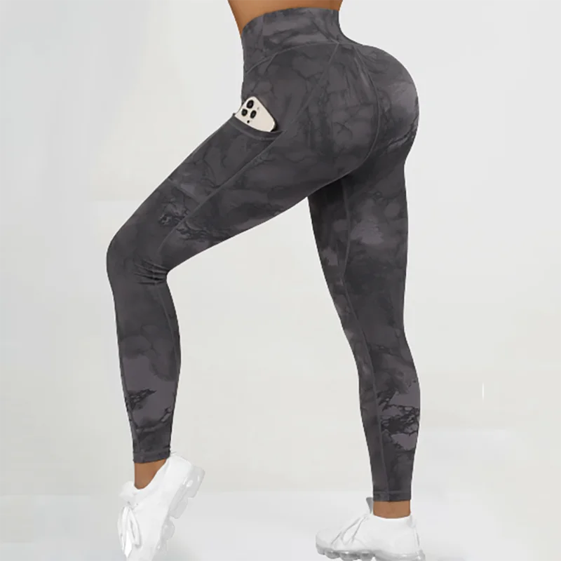 

Seamless Leggings Women Fitness Yoga Pants Cross Over Waist With Pockets Workout Leggings Woman Booty Lifting Tights Gym Legging