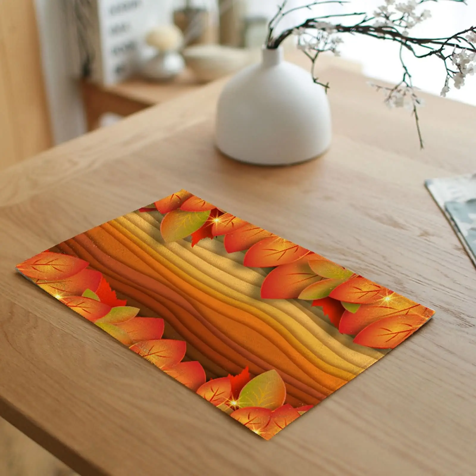 

Коврики для стола, натуральные коврики для стола, оранжевые, красные, виниловые коврики для стола, коврики для стола из хлопка и льна