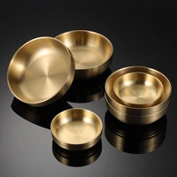 thick metal rice cereal bowls 304 stainless steel bowl double walled ice cream soup bowls heat insulated mixing bowl