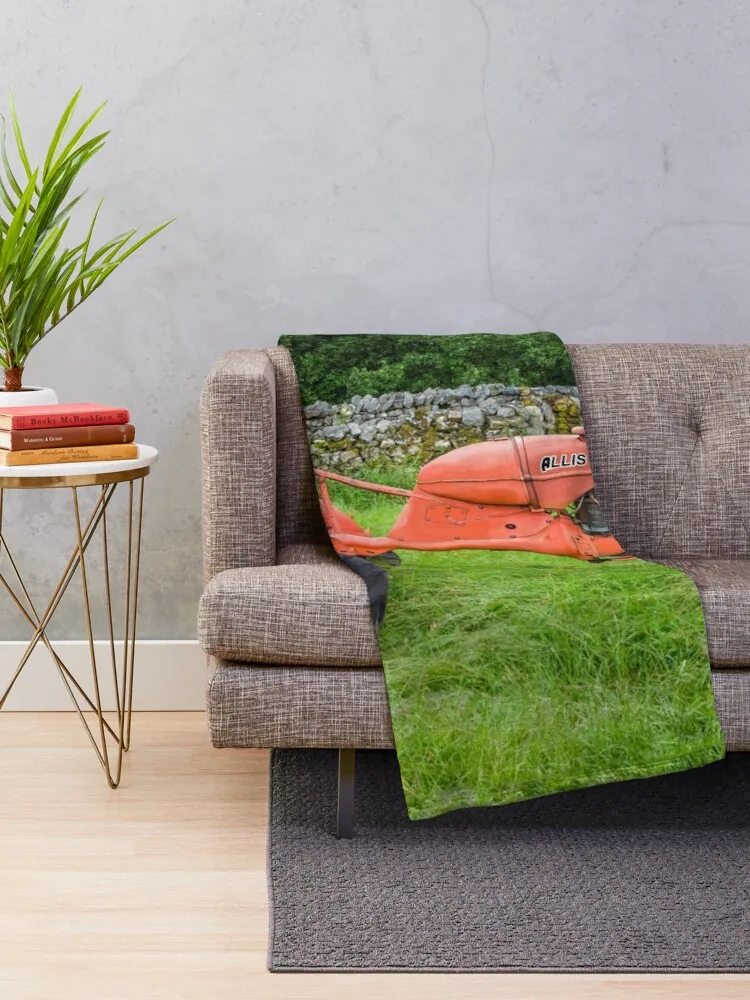 Allis оранжевое тракторное одеяло плед на диван пушистые мягкие Роскошные пледы