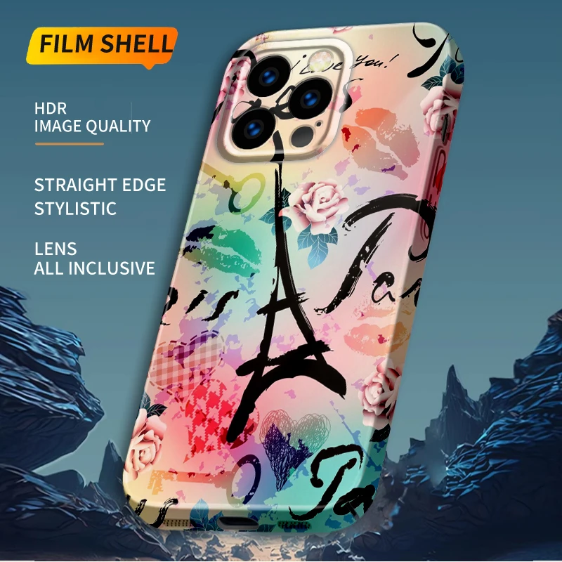 Милые Мультяшные чехлы для телефонов противоударный чехол iphone 15 14 13 12 11 XS x xr Pro Max