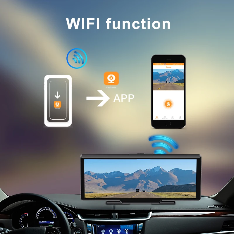 Фото Видеорегистратор HGDO 4K с камерой заднего вида и поддержкой Wi-Fi №4