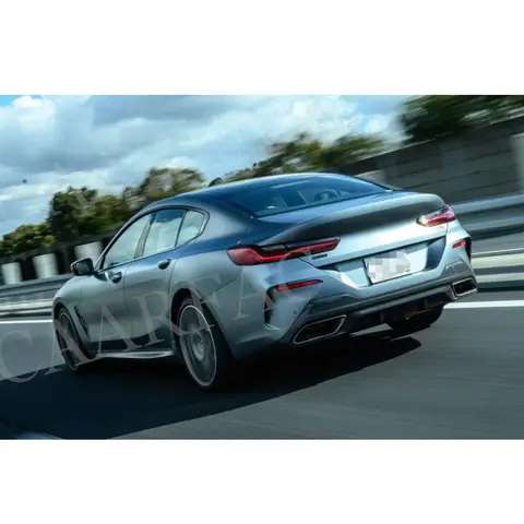 Диффузор заднего бампера, разделители губ для BMW 8 серии G16 M Sport, 4-дверный фартук с клапанами OO-OO 2021 и светодиодной подсветкой