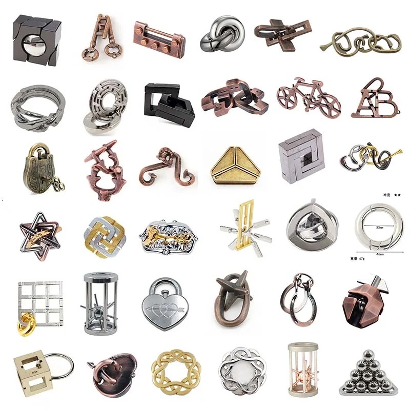 1 шт. классическая игрушка-головоломка из сплава