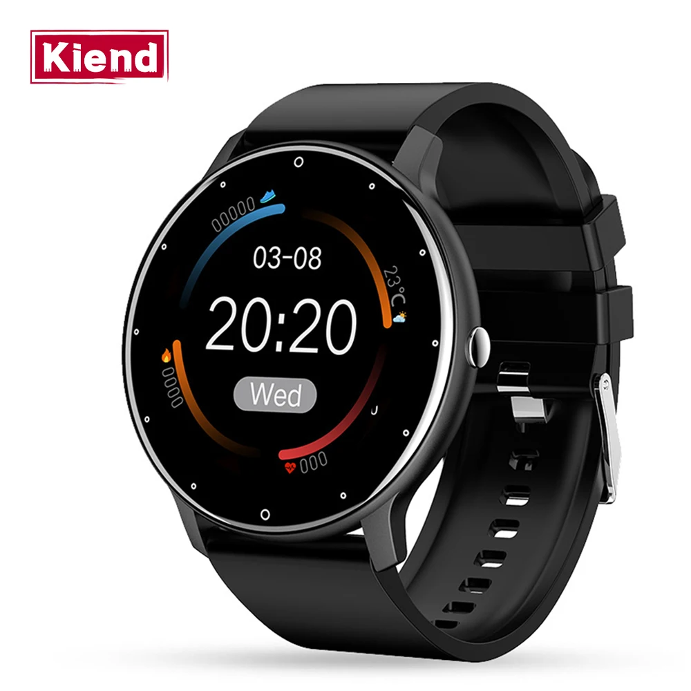 

Kiend 1.28'' HD Full Touch Screen Smart Watch Fitness Sport Tracker With Heart Rate Sleep Pedometer IP67 Waterproof Smart Watch