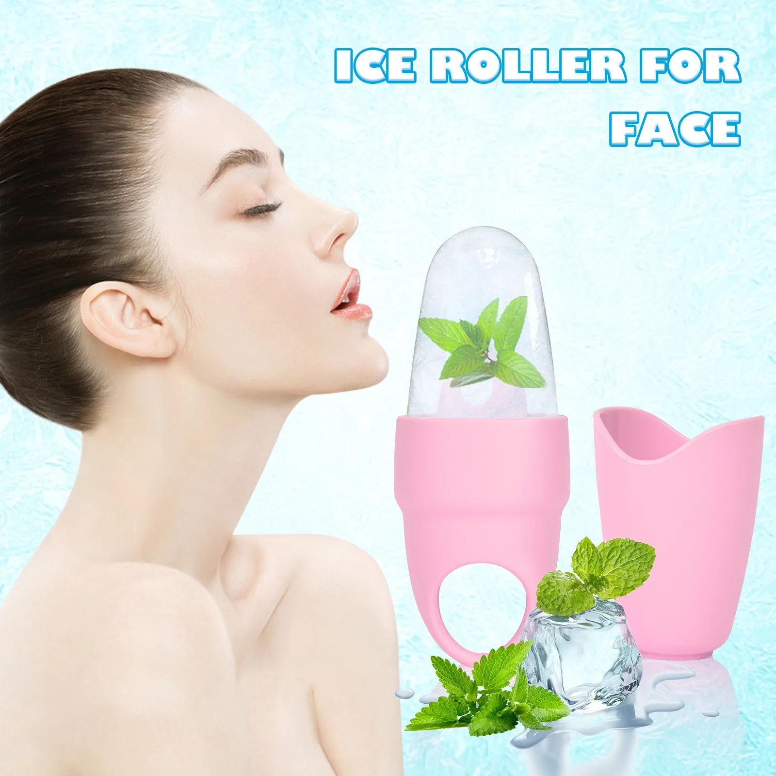 

Hot Skin Care Beauty Tool Facial Roller Silicone Ice Cube Massager Face Ice Roller Globe Face Eye Massager Eye Treatment