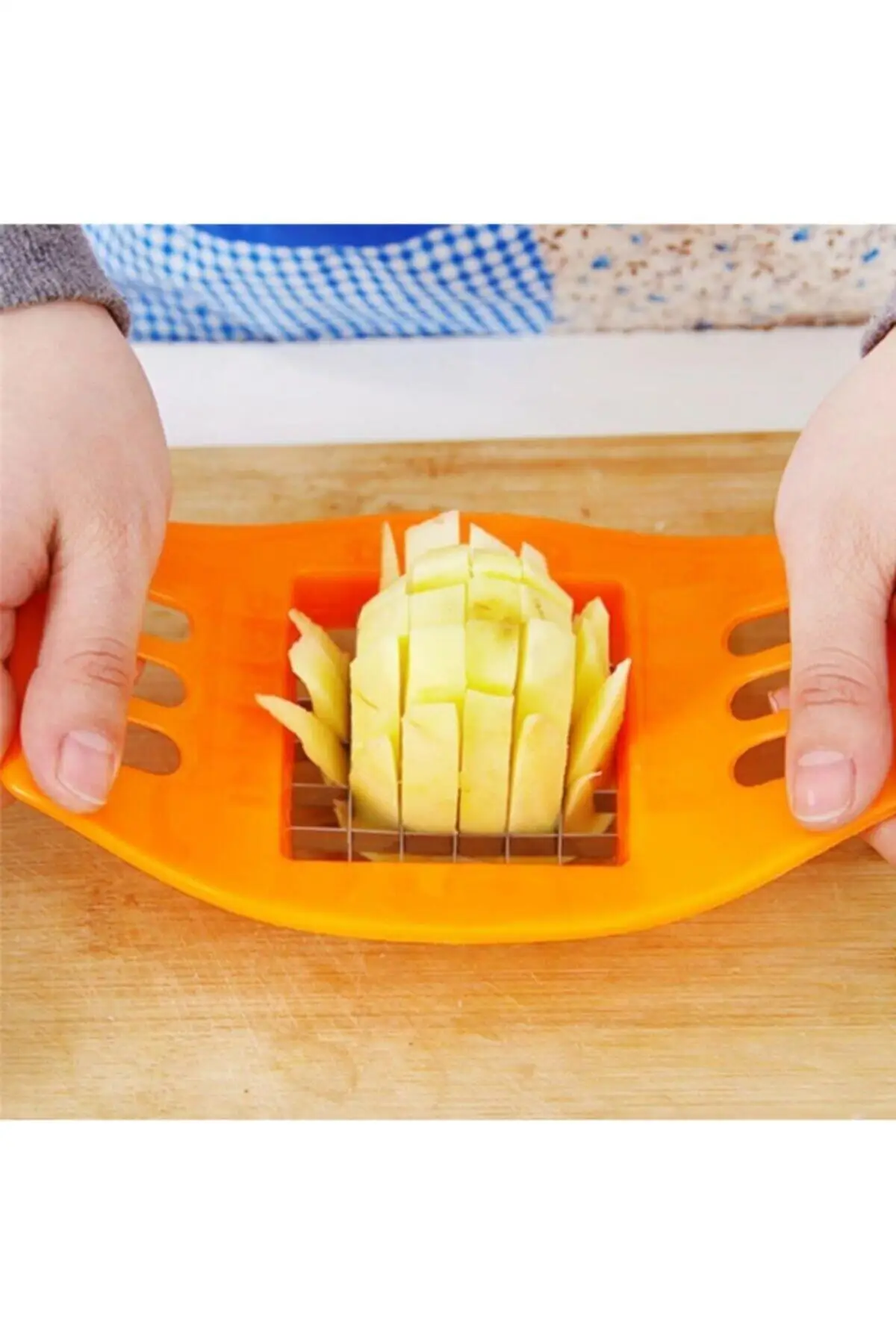 

Кухонные принадлежности-квадратный дизайн, простой инструмент для резки картофеля и овощей, нож-палец для картофеля-ежедневное использова...