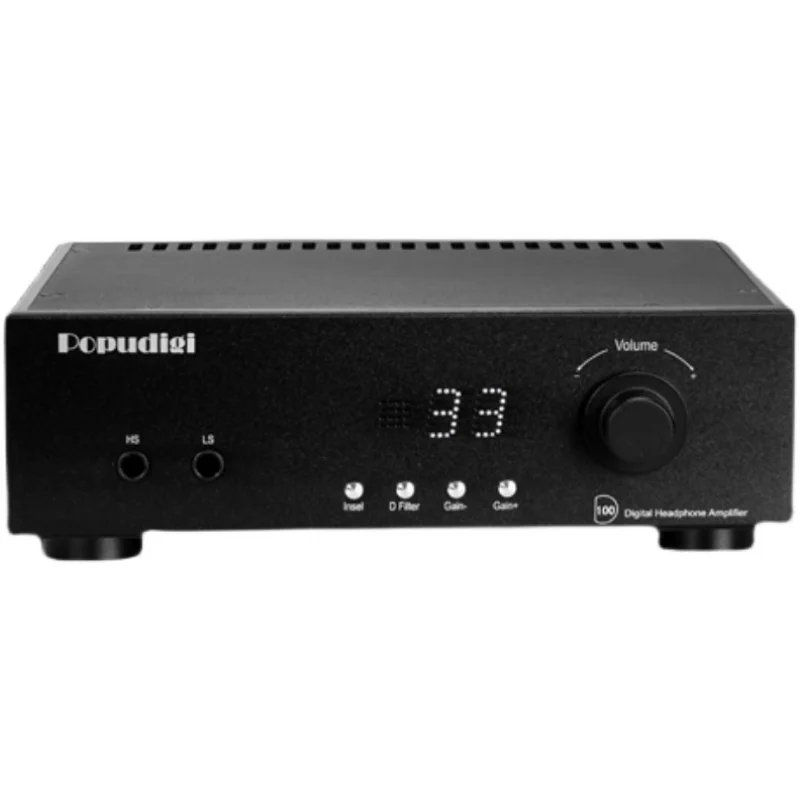 

POPUDIGI D100MK2 Digital Headphone Amplifier Class D Headphone Amplifier Decoding All-In-One Machine